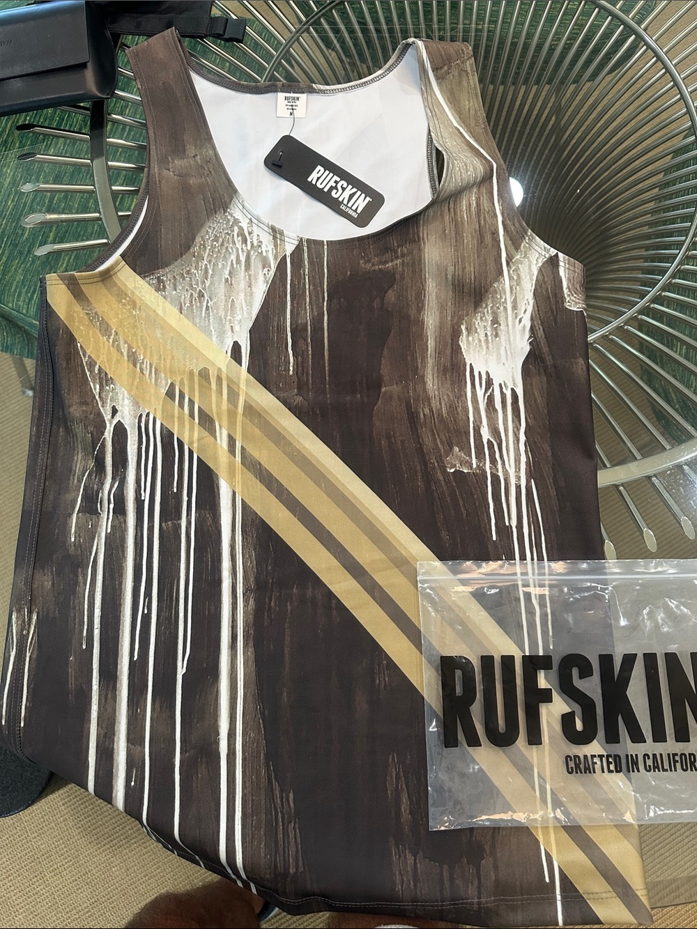 Rufskin Rufsport NWT Men’s Brown Graphic Tank Top